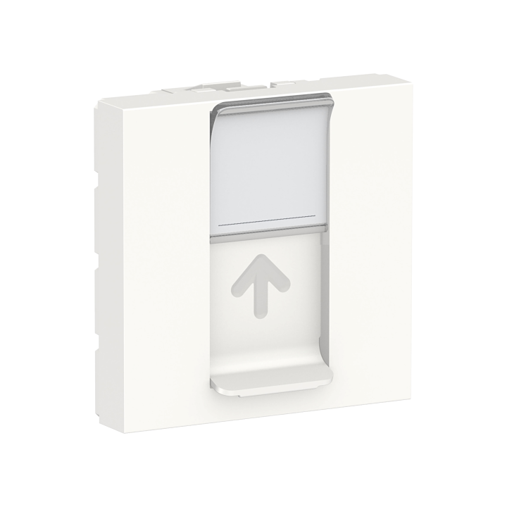 Unica - prise pour 1 RJ45 S-One - 2 mod - Blanc - méca seul