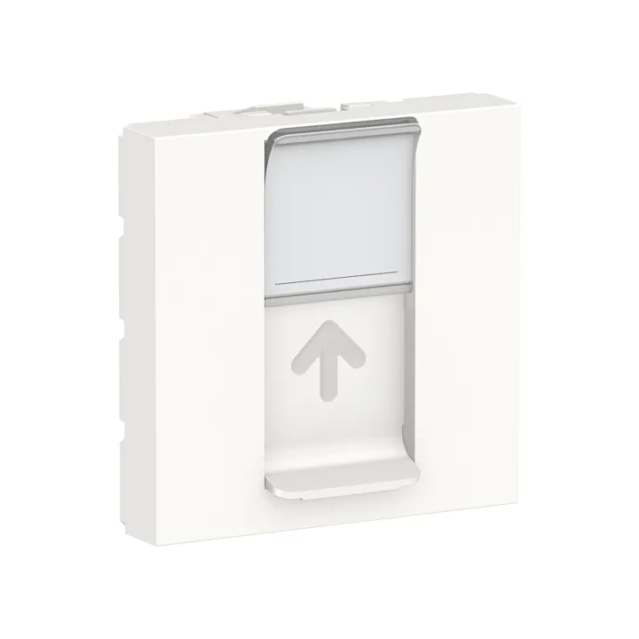 Unica - Prise Pour 1 Rj45 S-One - 2 Mod - Blanc - Méca Seul