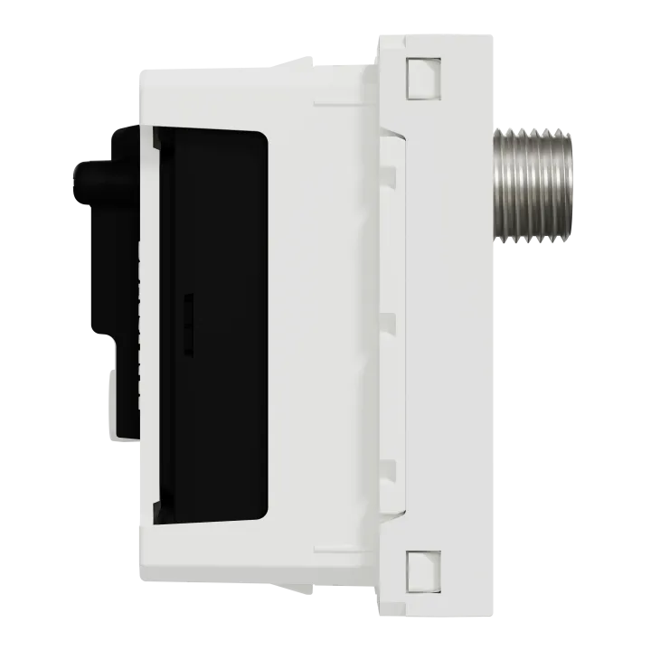 Unica - Prise Tv + Fm + Sat - 2 Mod - Blanc - Méca Seul