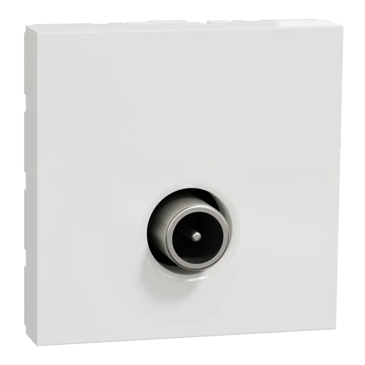 Unica - Prise Télévision - Tv Mâle - Individuel - 2 Mod - Blanc - Méca Seul