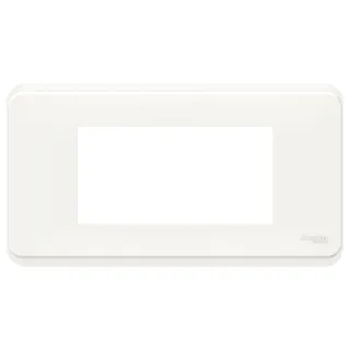 Unica Pro - Plaque De Finition - Blanc - 4 Modules