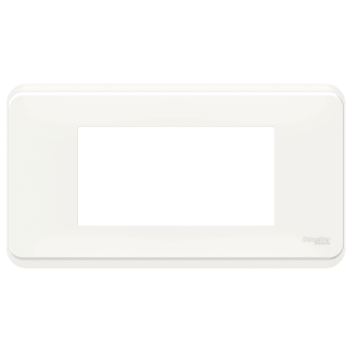 Unica Pro - plaque de finition - Blanc - 4 modules