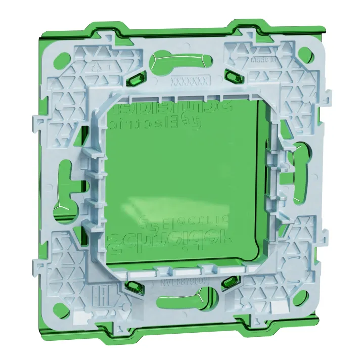 Unica - Support De Fixation 2 Modules Avec Protection De Chantier - Zamac