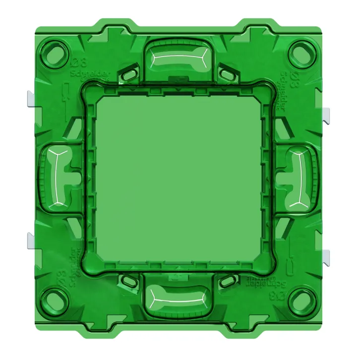 Unica - Support De Fixation 2 Modules Avec Protection De Chantier - Zamac