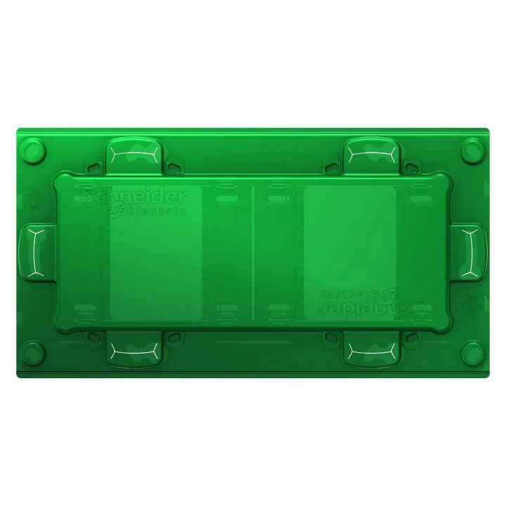 Unica - Support De Fixation 4 Mod / 2 Postes + Protection Chantier - Plastique
