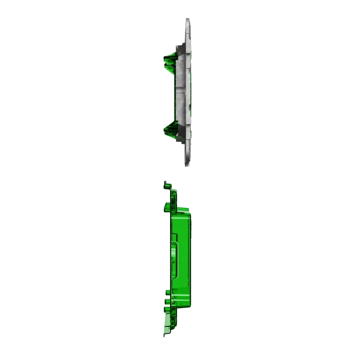 Unica - Support De Fixation 6-8 Mod / 3 Postes + Protection Chantier - Zamac