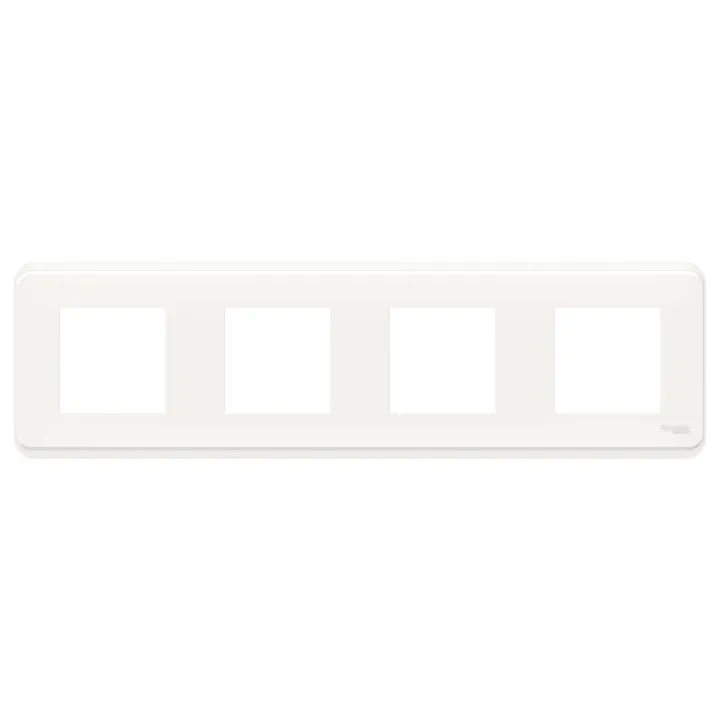 Unica Pro - Plaque De Finition - Blanc - 4 Postes