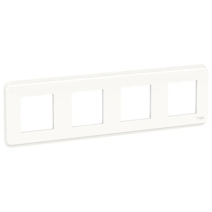 Unica Pro - Plaque De Finition - Blanc - 4 Postes