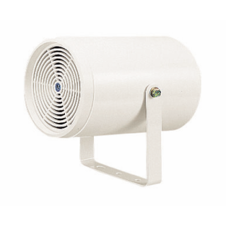 Projecteur de son 10W-100V avec étrier ABS blanc 92dB/1W/1m