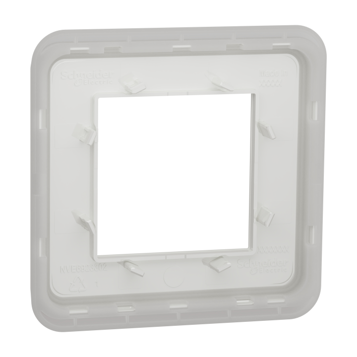 Unica Pro - plaque de finition - Blanc - 1 poste