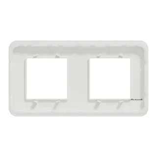 Unica Pro - Plaque De Finition - Blanc - 2 Postes
