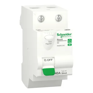 Resi9 Xe - Interrupteur Différentiel - 2P - 40A - 30Ma - Type Ac - Embrochable