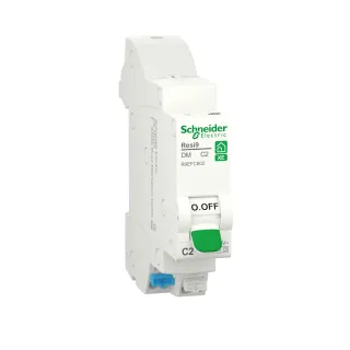 Resi9 Xe - Disjoncteur Modulaire - 1P+N - 2A - Courbe C - Embrochable