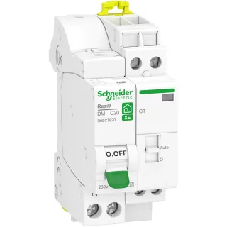 Resi9 Xe - Combiné Disj+Contacteur - 1P+N - 20A - Courbe C - Embrochable