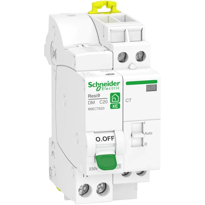Resi9 Xe - Combiné Disj+Contacteur - 1P+N - 20A - Courbe C - Embrochable