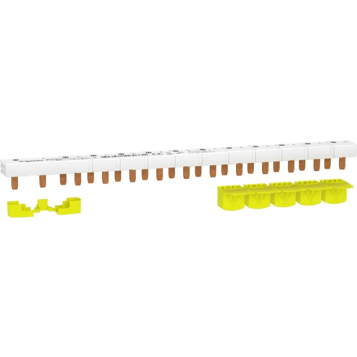 Resi9 - Peigne Monobloc - 1P+N - 63A - 13 Modules - Cache Dents 5M