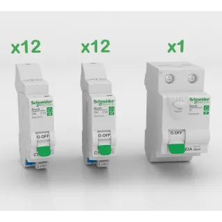 Resi9 - Probox Xe - 12X10A + 12X16A + 1Xid Ac 63A Gratuit