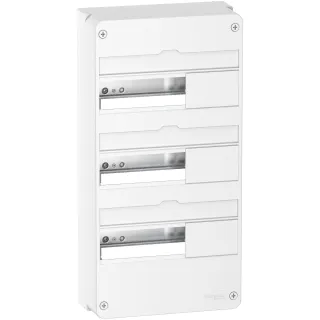 Resi9 - Coffret En Saillie Blanc (Ral 9003)- 3 Rangées De 13 Modules