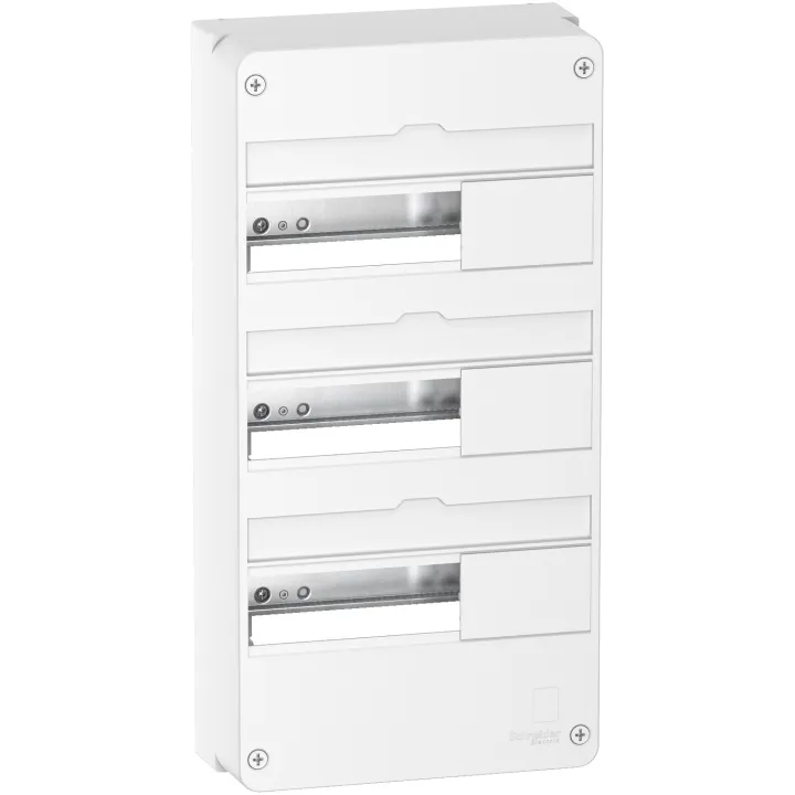 Resi9 - Coffret En Saillie Blanc (Ral 9003)- 3 Rangées De 13 Modules