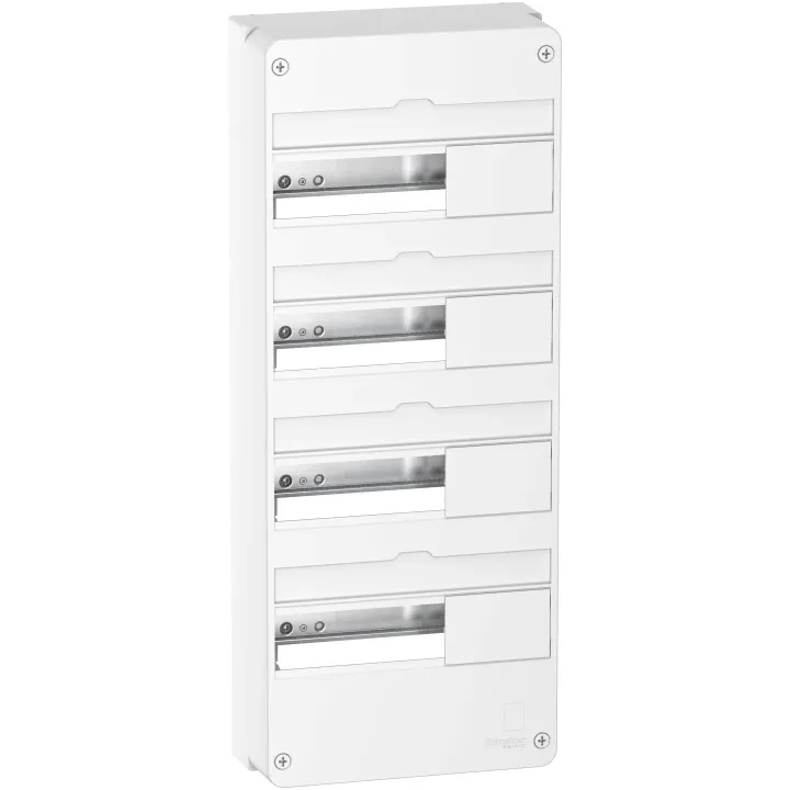 Resi9 - Coffret En Saillie Blanc (Ral 9003)- 4 Rangées De 13 Modules
