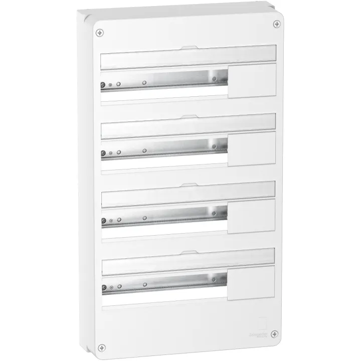 Resi9 - Coffret En Saillie Blanc (Ral 9003)- 4 Rangées De 18 Modules