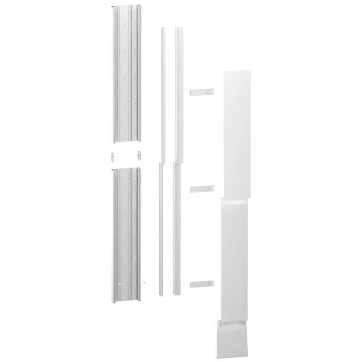 Resi9 - Kit Goulotte 13M - 2 Parties - Corps - Capot - Cloisons - Capot Erdf
