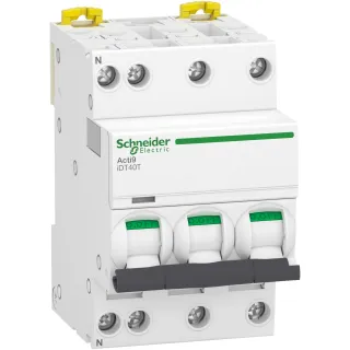 Acti9 Idt40T - Disjoncteur Modulaire - 3P+N - 16A - Courbe C - 4500A/6Ka