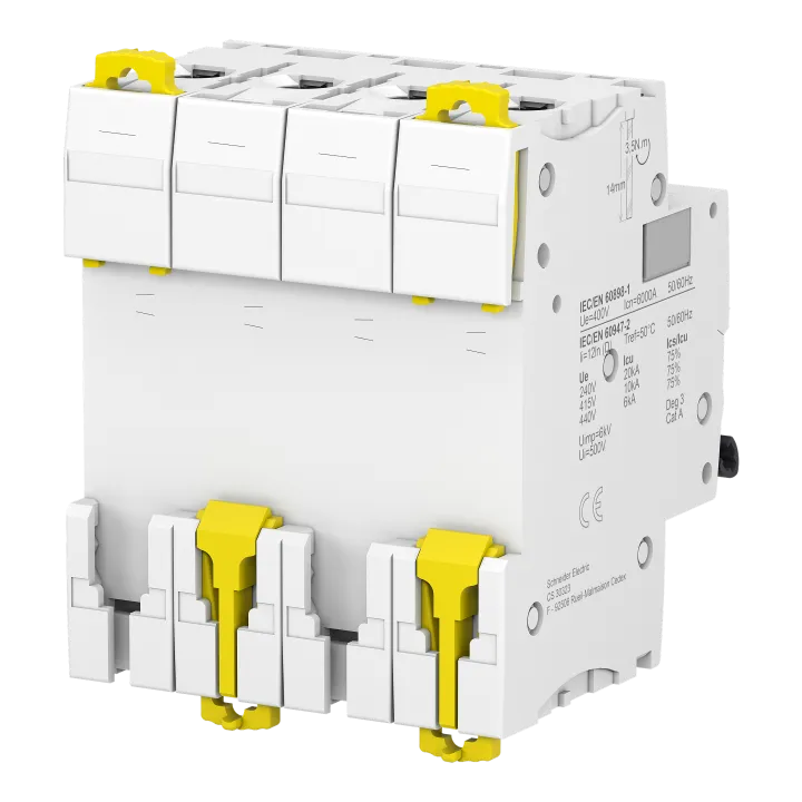 Acti9 Ic60N - Disjoncteur - 4P - 40A - Courbe D - 400Vca - 6000A/10Ka