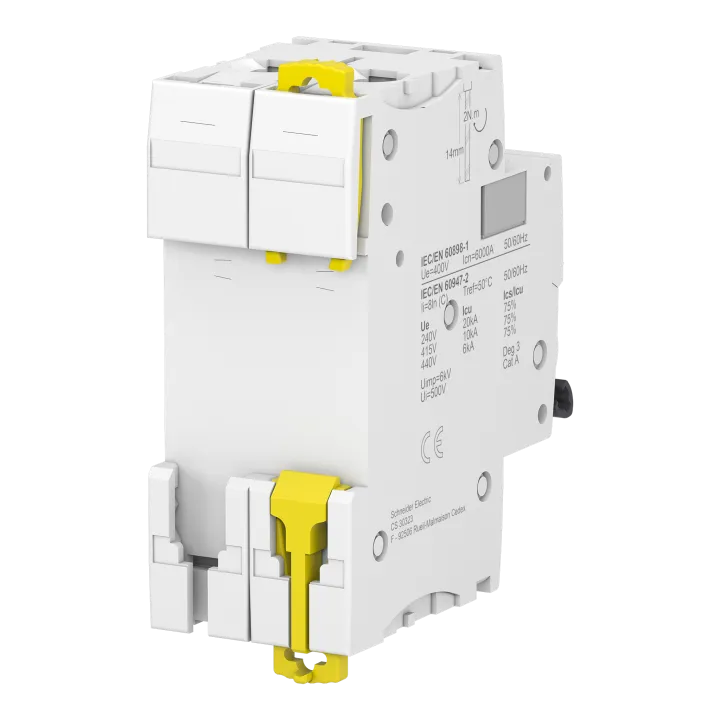 Acti9 Ic60N - Disjoncteur - 2P - 16A - Courbe C - 400Vca - 6000A/10Ka