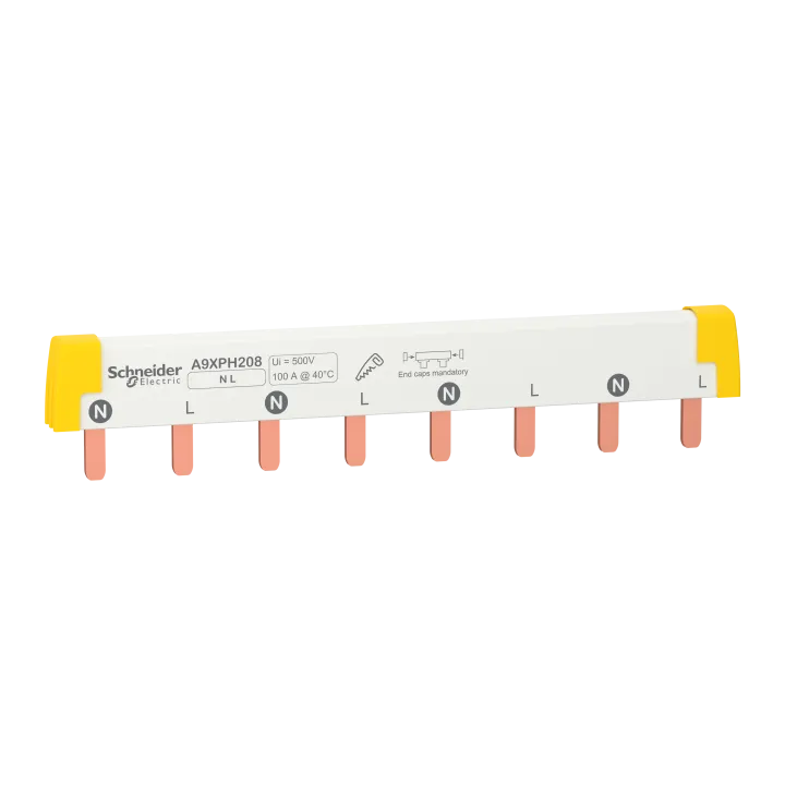Acti9 Ic60 - Peigne De Raccordement À Dents - 2P - 100A - 8 Modules De 18Mm