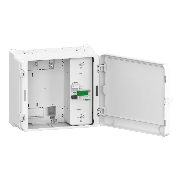 Resi9 - Bloc de commande monophasé réhabilitation + Db60 15/45A 500Ma Sélectif + Porte