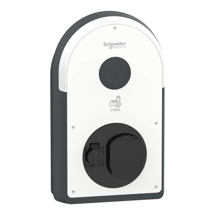 Borne De Recharge Evlink Pro Ac 3Ph-22 Kw-32A-1 Priset2S+Te-Rdc-Dd 6 Ma+ Rcd Type Asi + Mnx
