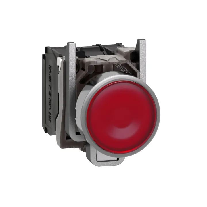 Harmony Xb4 - Poussoir Lumineux Led - 1F+1O - Rouge - Ø22 - 24Vacdc