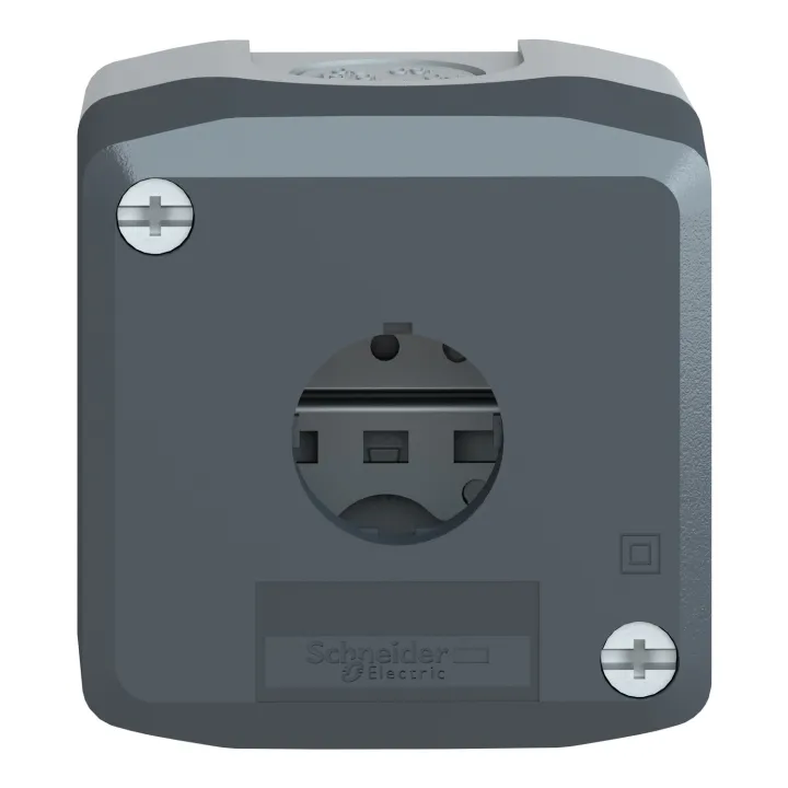 Harmony Xal - Boîte 1 Trou Ø22 - Couvercle Gris Foncé - Fond Gris Clair
