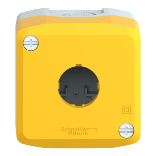 BOITE VIDE 1 BOUTON JAUNE