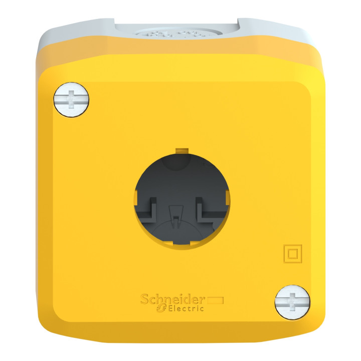 BOITE VIDE 1 BOUTON JAUNE