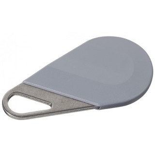 Badge HEXACT type porte clé Gris