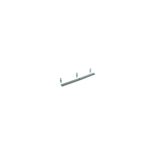 Crémaillère galvanisée en acier laminé 30 x 8mm Module 4