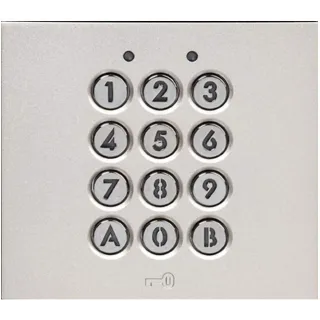 Module Clavier Codé 100 Codes, 2 Relais, Touches Éclairées, 12/24 Vac Ou Vcc