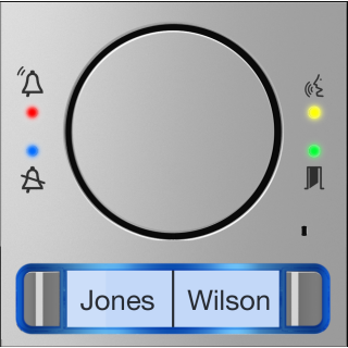 Mtmfa2P - Façade Pour Module Audio Avec Bouton Double