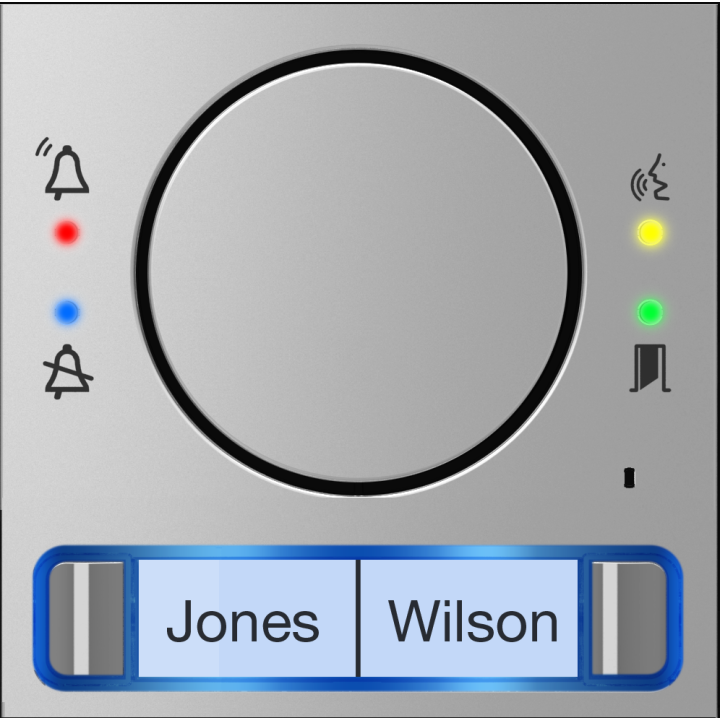 Mtmfa2P - Façade Pour Module Audio Avec Bouton Double