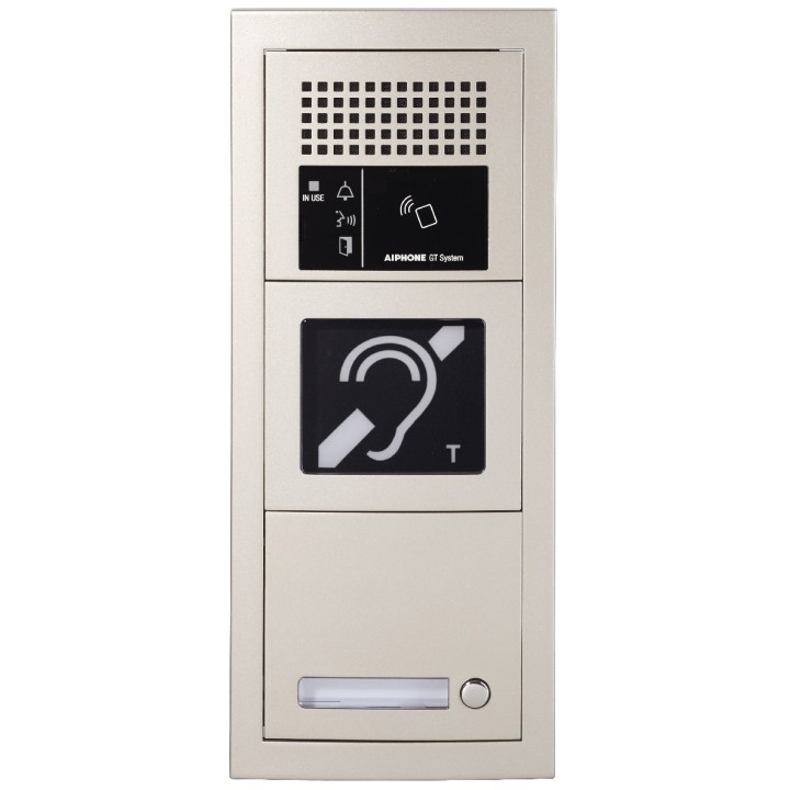 Platine audio modulaire 1 appel, résistante au vandalisme, boucle magnétique