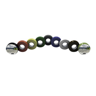 Ruban adhésif isolant PVC, Ep. 0,15 mm, 19 mm x 25 m, jaune/vert