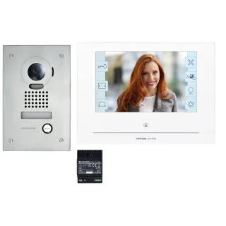 Kit Jo Wifi, Platine Inox Encastrée, Moniteur Écran 7'' Tactile & Alimentation