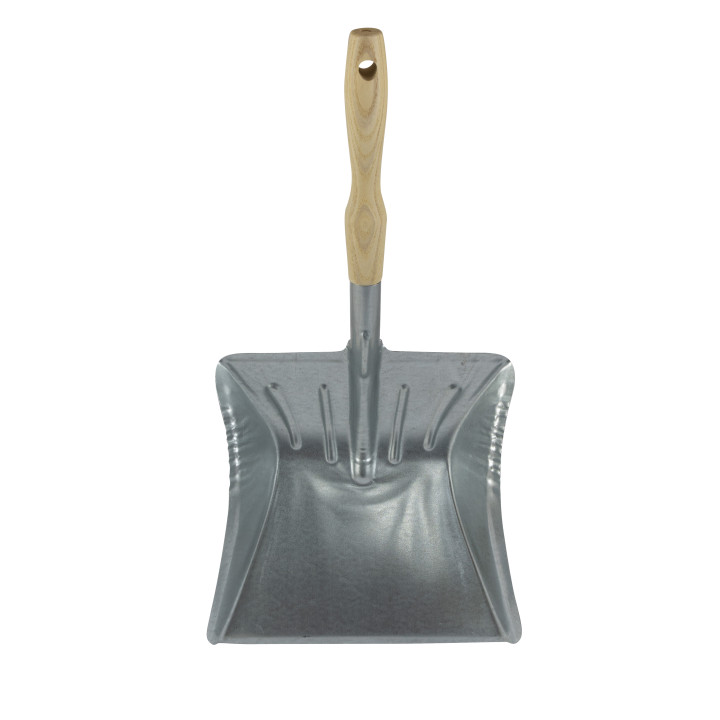 Pelle À Poussière Et Gravas, Acier Galvanisé, Manche Bois, Large