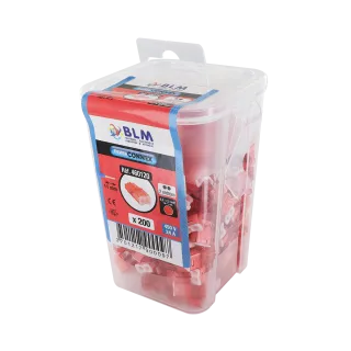 Boîte De Connecteurs Miniconnex 2 Entrées Rouge