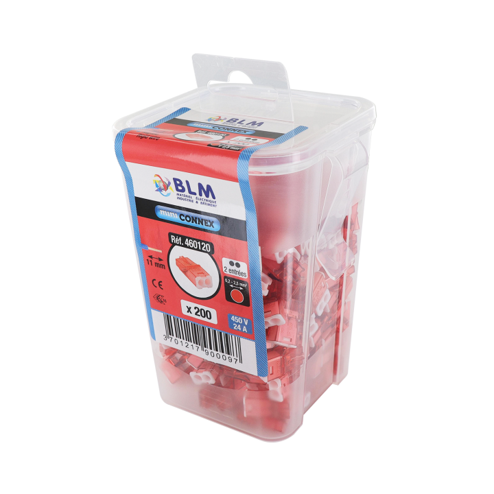 Borne mini connex 2 Entrées (Se vend par 200)