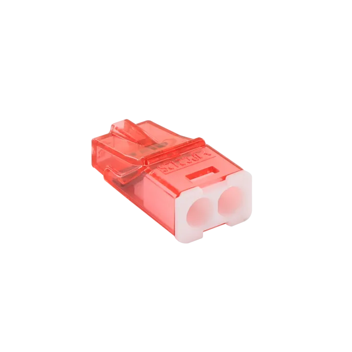 Boîte De Connecteurs Miniconnex 2 Entrées Rouge