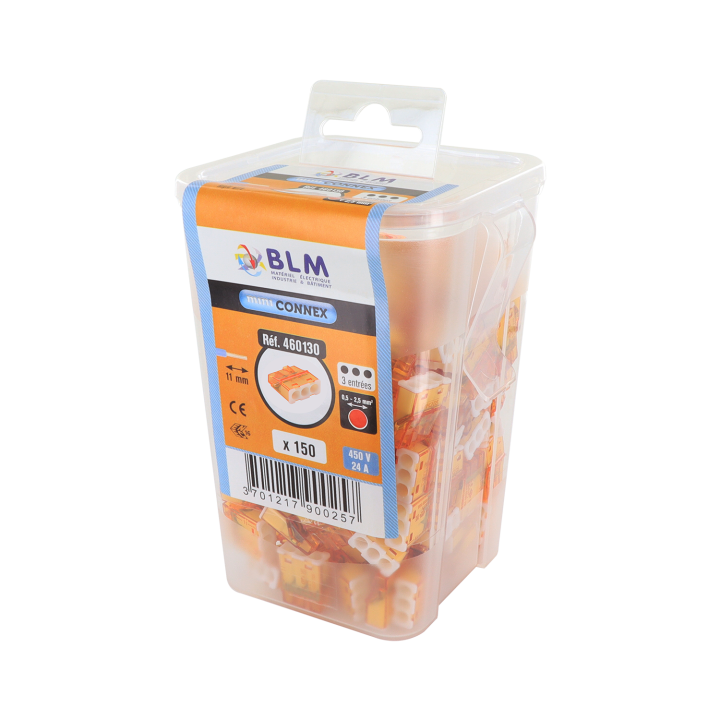 Borne mini connex 3 Entrées (Se vend par 150)