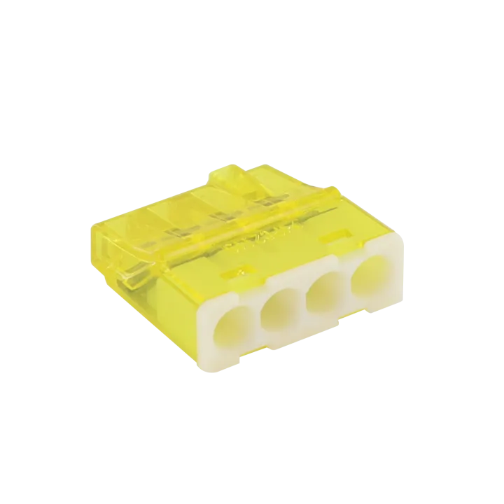 Boîte De Connecteurs Miniconnex 4 Entrées Jaune